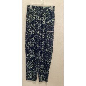 Raskol Green & Black Leopard Print Jogger Pants Size L